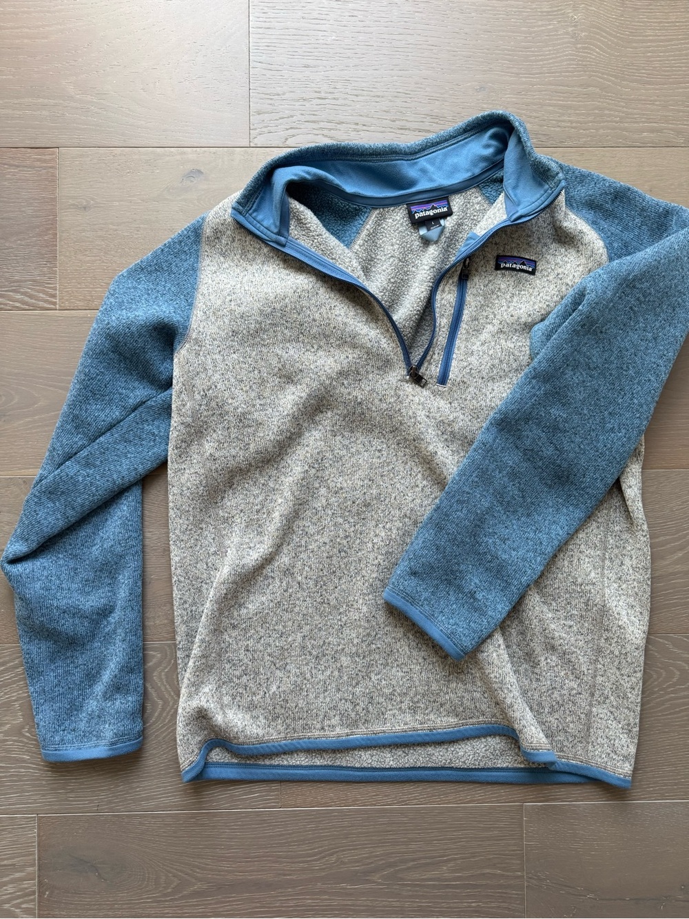 Patagonia Men’s Half-Zip Fleece Pullover - Blue & Heather